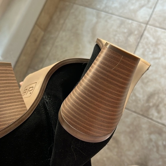 BP Hensley Over the Knee Black Suede/Leather Boot - Size 9.5 - Picture 9 of 11